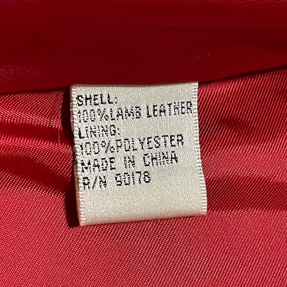 Yvonne Le Marie Red Leather Jacket 12 - Picture 8 of 11